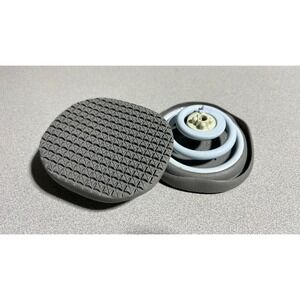 NEW Z-Coil LARGE Slip Resistant Spring Heel Replacements Grey/White Pair